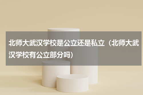 北师大武汉学校是公立还是私立（北师大武汉学校有公立部分吗）