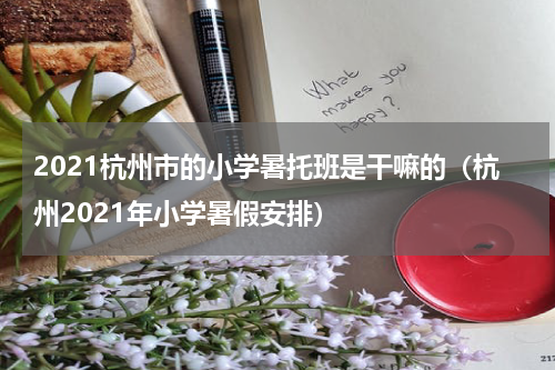 2021杭州市的小学暑托班是干嘛的（杭州2021年小学暑假安排）