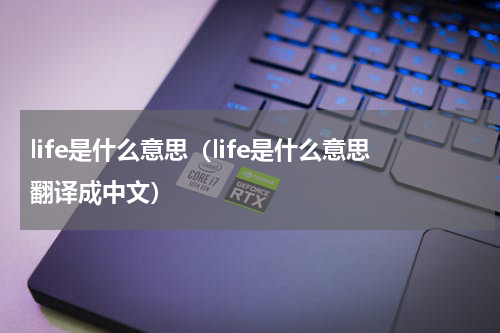 life是什么意思（life是什么意思翻译成中文）