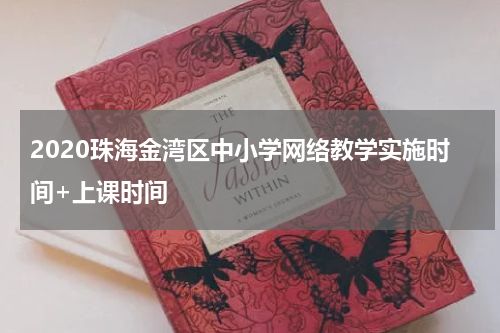 2020珠海金湾区中小学网络教学实施时间+上课时间