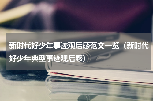 新时代好少年事迹观后感范文一览（新时代好少年典型事迹观后感）