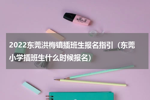 2022东莞洪梅镇插班生报名指引（东莞小学插班生什么时候报名）