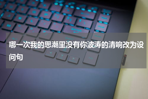 哪一次我的思潮里没有你波涛的清响改为设问句