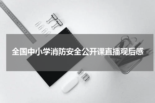 全国中小学消防安全公开课直播观后感