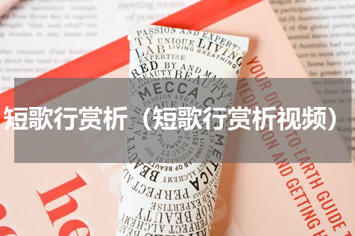 短歌行赏析（短歌行赏析视频）