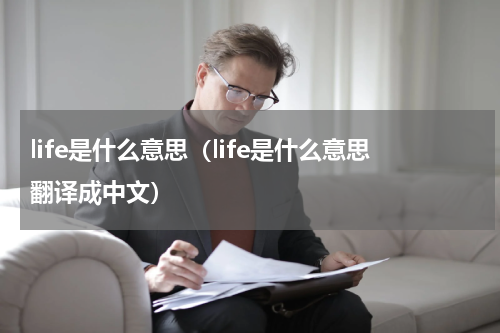 life是什么意思（life是什么意思翻译成中文）