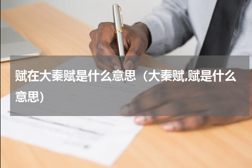 赋在大秦赋是什么意思（大秦赋,赋是什么意思）