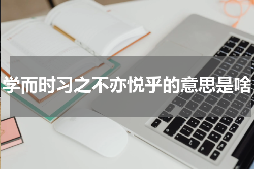 学而时习之不亦悦乎的意思是啥