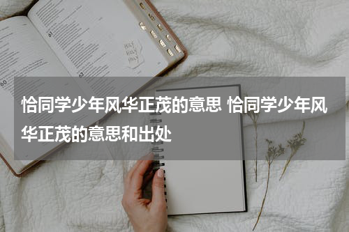 恰同学少年风华正茂的意思 恰同学少年风华正茂的意思和出处