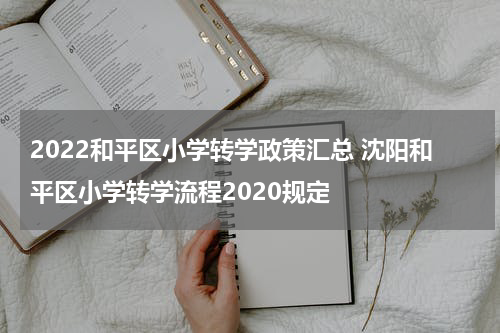 2022和平区小学转学政策汇总 沈阳和平区小学转学流程2020规定