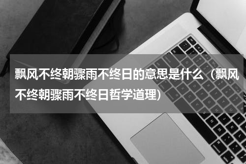飘风不终朝骤雨不终日的意思是什么（飘风不终朝骤雨不终日哲学道理）