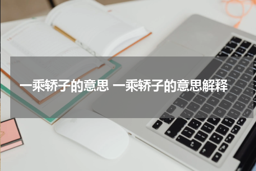 一乘轿子的意思 一乘轿子的意思解释