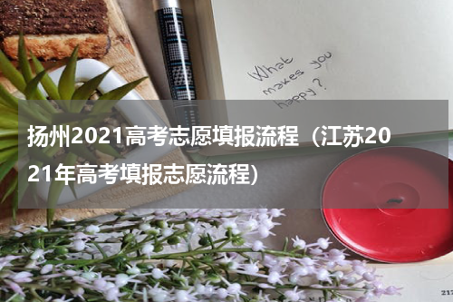 扬州2021高考志愿填报流程（江苏2021年高考填报志愿流程）