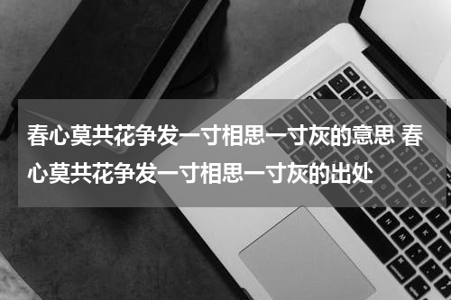 春心莫共花争发一寸相思一寸灰的意思 春心莫共花争发一寸相思一寸灰的出处