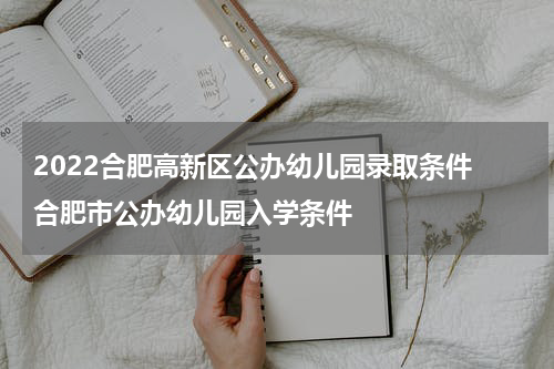 2022合肥高新区公办幼儿园录取条件 合肥市公办幼儿园入学条件