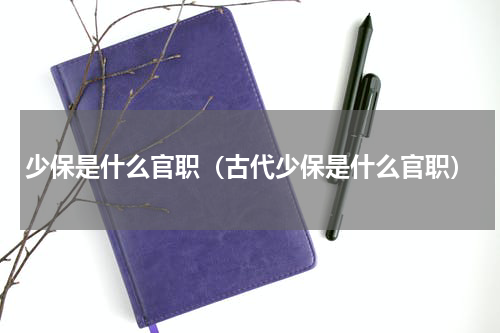 少保是什么官职（古代少保是什么官职）