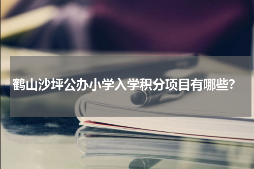 鹤山沙坪公办小学入学积分项目有哪些？