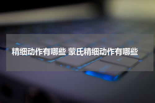 精细动作有哪些 蒙氏精细动作有哪些