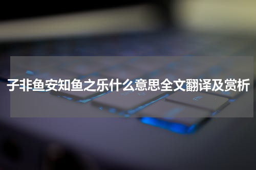 子非鱼安知鱼之乐什么意思全文翻译及赏析