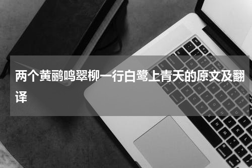 两个黄鹂鸣翠柳一行白鹭上青天的原文及翻译