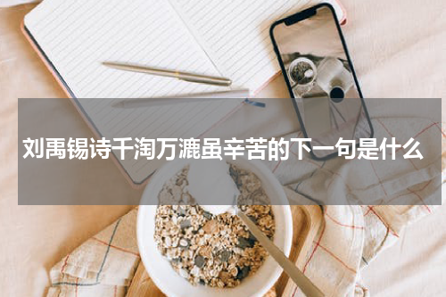刘禹锡诗千淘万漉虽辛苦的下一句是什么