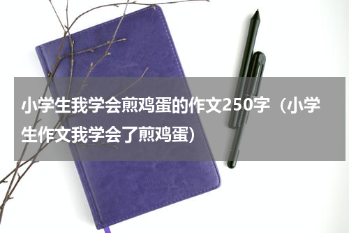 小学生我学会煎鸡蛋的作文250字（小学生作文我学会了煎鸡蛋）