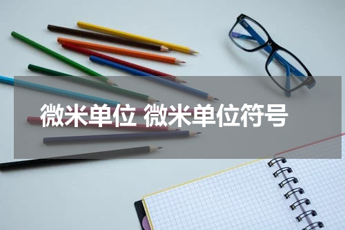 微米单位 微米单位符号