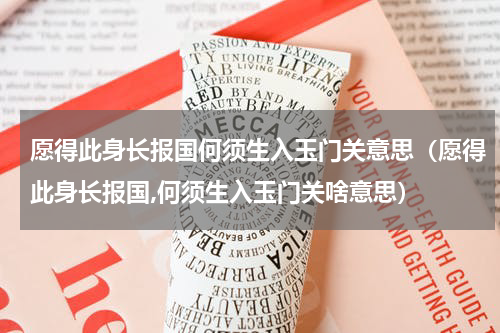 愿得此身长报国何须生入玉门关意思（愿得此身长报国,何须生入玉门关啥意思）