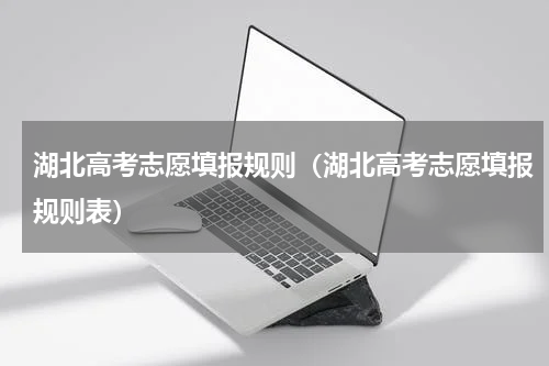 湖北高考志愿填报规则（湖北高考志愿填报规则表）