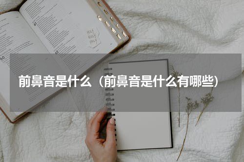 前鼻音是什么（前鼻音是什么有哪些）