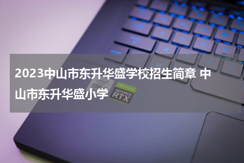 2023中山市东升华盛学校招生简章 中山市东升华盛小学