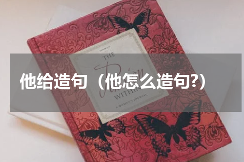 他给造句（他怎么造句?）
