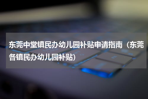 东莞中堂镇民办幼儿园补贴申请指南（东莞各镇民办幼儿园补贴）