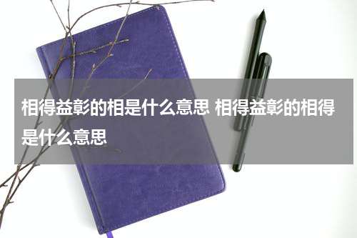 相得益彰的相是什么意思 相得益彰的相得是什么意思