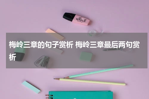 梅岭三章的句子赏析 梅岭三章最后两句赏析