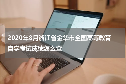 2020年8月浙江省金华市全国高等教育自学考试成绩怎么查