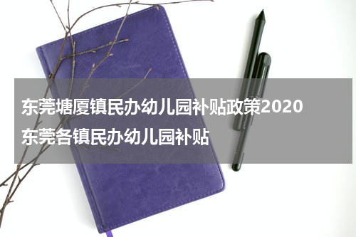 东莞塘厦镇民办幼儿园补贴政策2020 东莞各镇民办幼儿园补贴