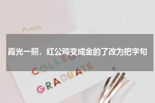霞光一照，红公鸡变成金的了改为把字句