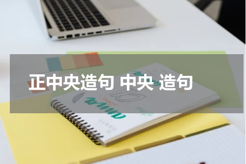 正中央造句 中央 造句