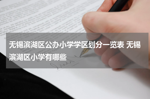 无锡滨湖区公办小学学区划分一览表 无锡滨湖区小学有哪些