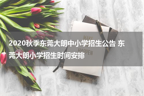 2020秋季东莞大朗中小学招生公告 东莞大朗小学招生时间安排