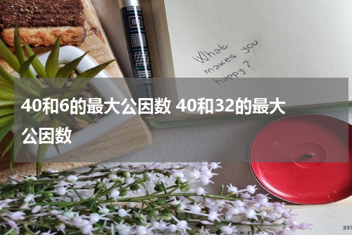 40和6的最大公因数 40和32的最大公因数