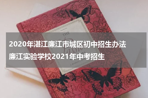 2020年湛江廉江市城区初中招生办法 廉江实验学校2021年中考招生