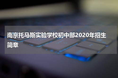南京托马斯实验学校初中部2020年招生简章