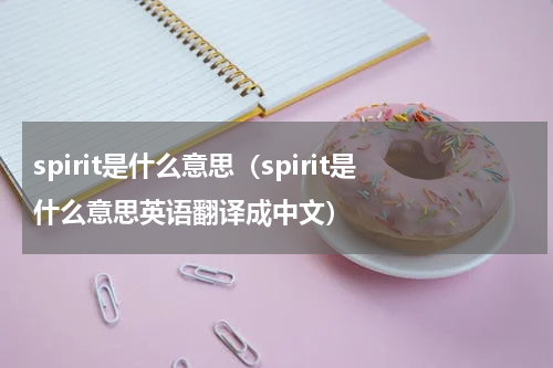 spirit是什么意思（spirit是什么意思英语翻译成中文）
