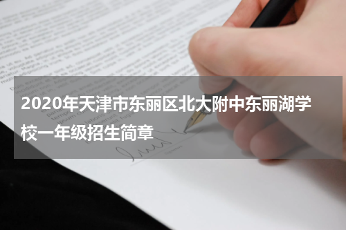 2020年天津市东丽区北大附中东丽湖学校一年级招生简章