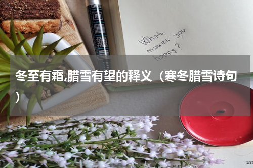 冬至有霜,腊雪有望的释义（寒冬腊雪诗句）
