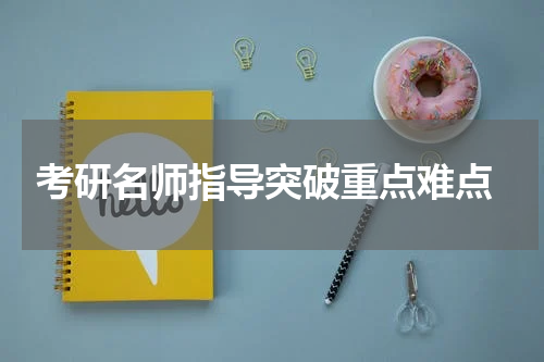  考研名师指导突破重点难点