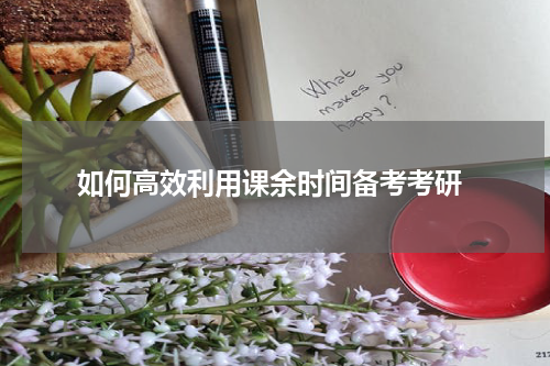  如何高效利用课余时间备考考研