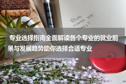  专业选择指南全面解读各个专业的就业前景与发展趋势助你选择合适专业